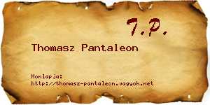 Thomasz Pantaleon névjegykártya
